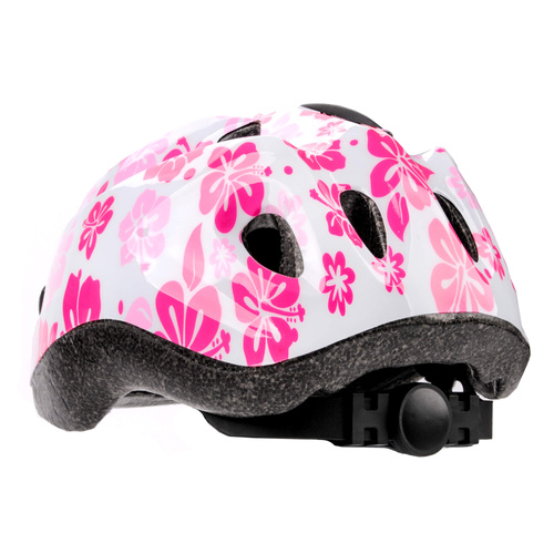 Kask rowerowy dla dzieci Meteor HB6-5 S 48-52 cm Pink flowers