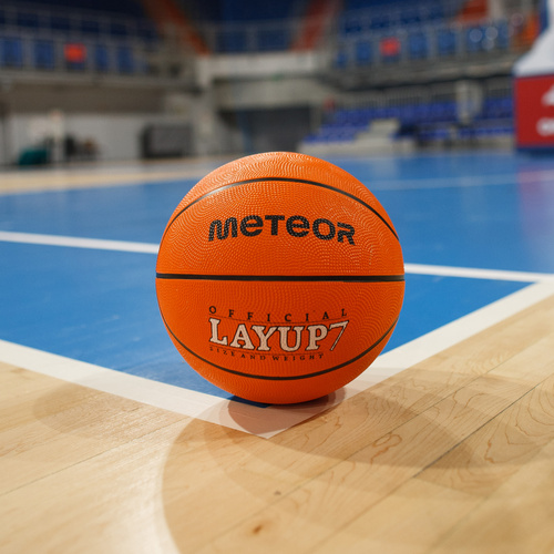 Piłka do koszykówki Meteor Layup 7 pomarańczowy