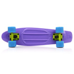 Meteor plastic skateboard violet/neon blue/neon yellow