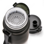 Meteor sports water bottle 500 ml black/white