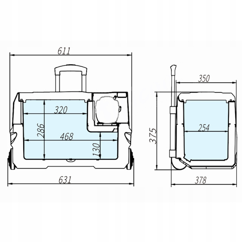 Portable refrigerator Meteor CX30 27.8 l