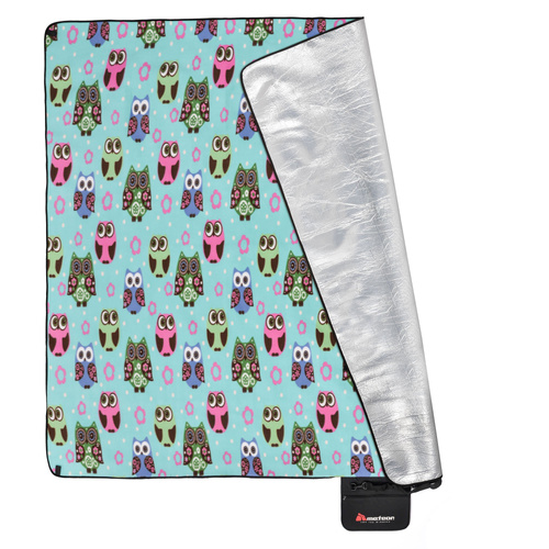 Picnic Blanket Meteor 2XL 200x200 cm Owls