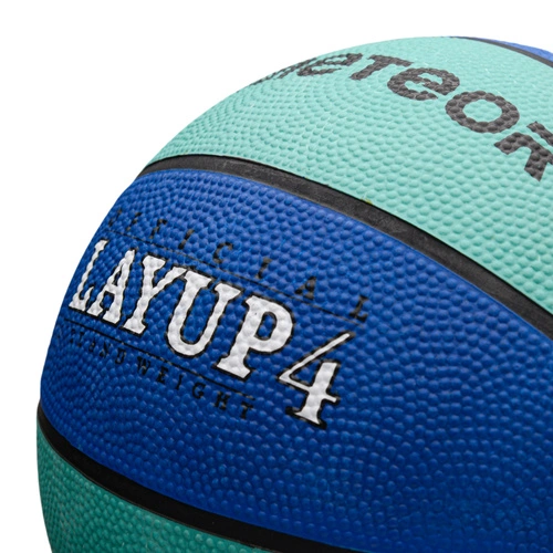 Piłka do koszykówki Meteor Layup 4 niebieski
