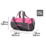 Fitness bag Meteor Siggy 25 l pink/grey