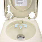 Portable toilet Meteor 20 l cream