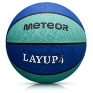Piłka do koszykówki Meteor Layup 4 niebieski