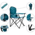 Meteor Hiker folding chair sea colour