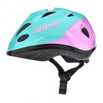 Kask rowerowy dla dzieci Meteor KS07 M 52-56 cm Apper miętowy/różowy