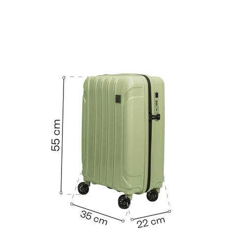 Walizka kabinowa SwissBags Tourist 55 cm zielony