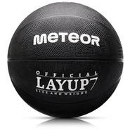 Piłka do koszykówki Meteor Layup 7 czarny