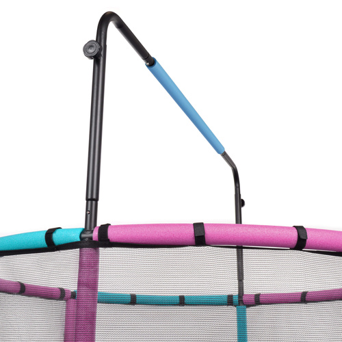 Trampolina dla dzieci Meteor TRP-65P 140 cm różowy/jasny niebieski