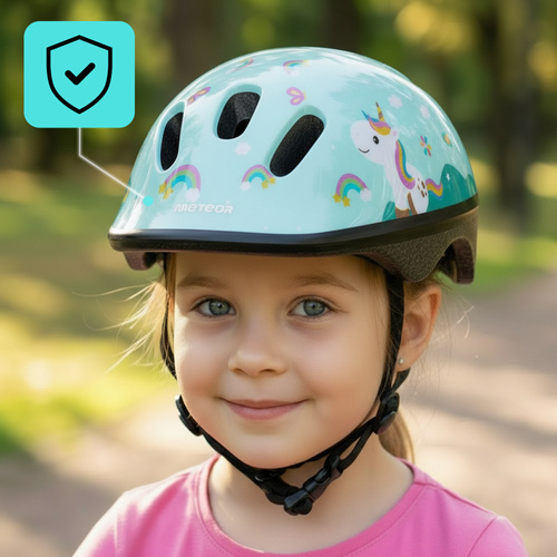 Kask rowerowy dla dzieci Meteor KS06 S 48-52 cm Pony