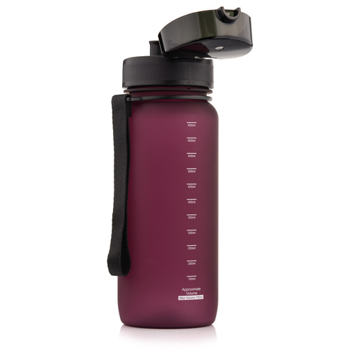 Bidon sportowy Meteor 650 ml bordowy