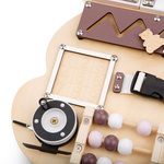 Wooden manipulative board bear