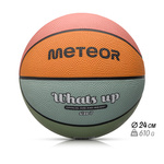 Piłka do koszykówki Meteor What's up 7 jasnoniebieski/pomarańczowy