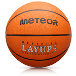 Piłka do koszykówki Meteor Layup 5 pomarańczowy