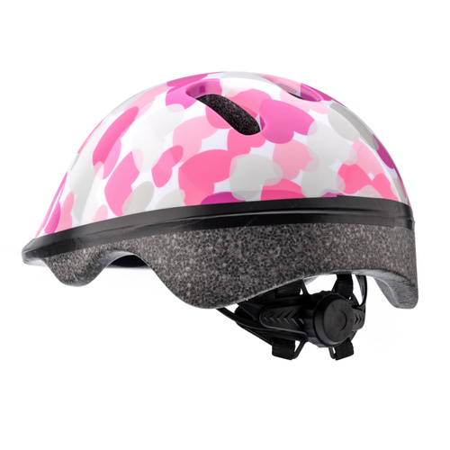 Kask rowerowy Meteor KS06 S 48-52 cm Pink hearts