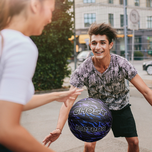 Piłka koszykowa Meteor Ghost niebieski 7