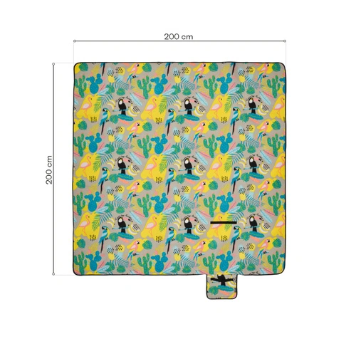 Picnic Blanket Meteor 2XL 200x200 cm tropics