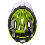Kask rowerowy Meteor Marven S 52-56 cm biały/neonowy zielony