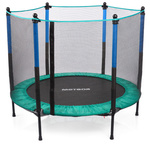 Mała trampolina dla dzieci Meteor TRP-50 140 cm miętowy/niebieski