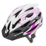Kask rowerowy Meteor Gruver S 52-56 cm biały/szary/różowy