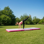 Inflatable air track Meteor 400 cm pink