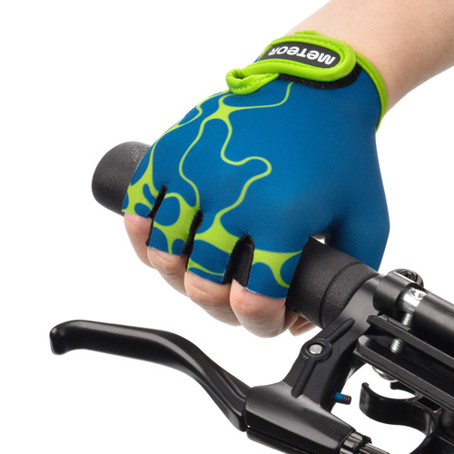 Meteor Kids M Marble cycling gloves