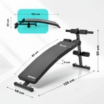 Exercise bench Meteor, incline, for sit-ups, up to 150 kg
