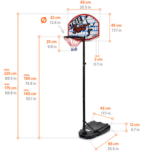 Basketball hoop Meteor Street