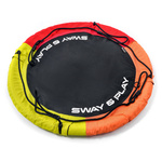 Huśtawka bocianie gniazdo Meteor 110 cm żółty/pomarańczowy/czerowny