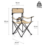 Meteor Seza folding chair beige
