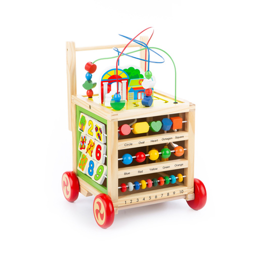 Wooden Walker – manupulative cube multicolour