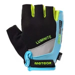 Rękawiczki rowerowe Meteor Gel GX38 XXS niebiesko-zielony