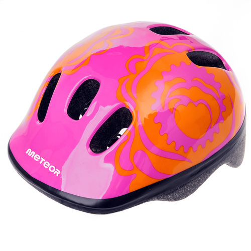 Kask rowerowy dla dzieci Meteor MV6-2 XS 44-48 cm Big Flower