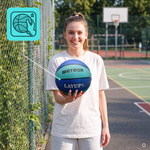 Piłka do koszykówki Meteor Layup 5 niebieski