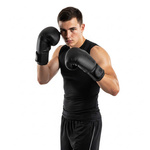 Boxing Gloves Meteor 12 oz training, hook-and-loop strap, PU