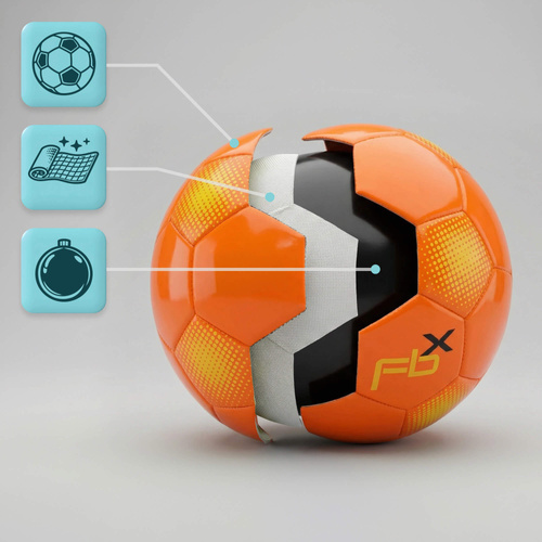 Football METEOR FBX #3 orange