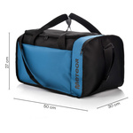 Torba fitness Meteor Odyn 40 l czarny/niebieski