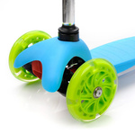 METEOR SCOOTER THREE-WHEEL WITH LED WHEELS TUCAN blue-green