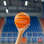 Piłka do koszykówki Meteor Layup 5 pomarańczowy