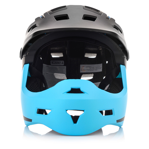 Full-face bicycle helmet Meteor Hydra M 55-58 cm black/blue