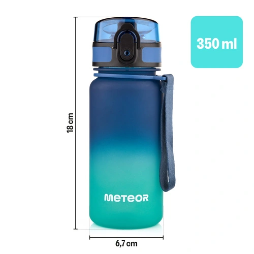 Sports water bottle Meteor 350 ml blue/turquoise