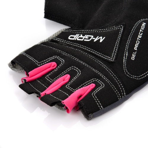 Bike gloves Meteor Gel GX34 XXS grey-pink