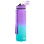 Bidon sportowy Meteor 1000 ml fioletowy/błękitny