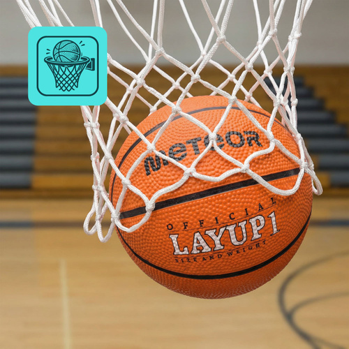 Basketball Meteor Layup 1 orange