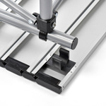 Meteor Bankada folding table silver