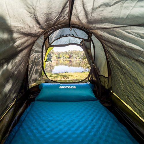 Self inflating mat Meteor 200×66×3,8 cm sea color