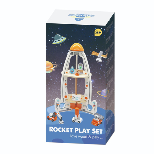 Wooden rocket – space station
