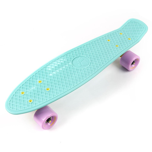 Plastic skateboard Meteor mint/pastel pink/yellow